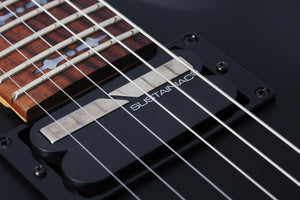 Schecter Demon-6 FR S Left-Handed Electric Guitar, Aged Black Satin 3670-SHC
