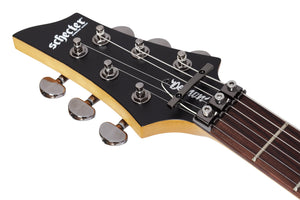Schecter Demon-6 FR S Left-Handed Electric Guitar, Aged Black Satin 3670-SHC