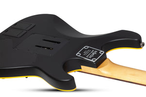 Schecter Demon-6 FR S Left-Handed Electric Guitar, Aged Black Satin 3670-SHC