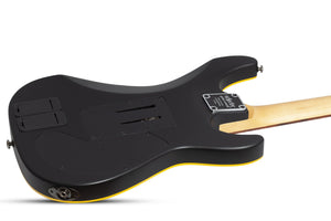 Schecter Demon-6 FR S Left-Handed Electric Guitar, Aged Black Satin 3670-SHC