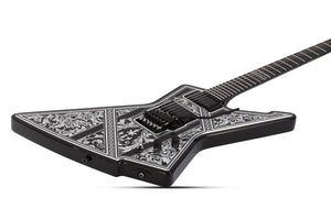 Schecter E-1 FR Przym Palladium Electric Guitar, Gloss Black 924-SHC