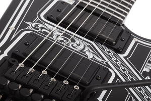 Schecter E-1 FR Przym Palladium Electric Guitar, Gloss Black 924-SHC