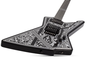 Schecter E-1 FR Przym Palladium Electric Guitar, Gloss Black 924-SHC