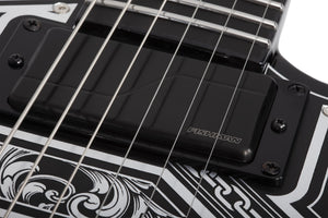 Schecter E-1 FR Przym Palladium Electric Guitar, Gloss Black 924-SHC