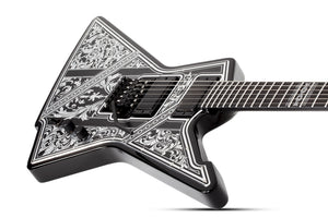 Schecter E-1 FR Przym Palladium Electric Guitar, Gloss Black 924-SHC