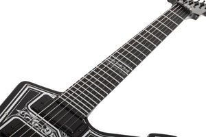 Schecter E-1 FR Przym Palladium Electric Guitar, Gloss Black 924-SHC