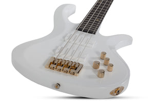 Schecter FREEZESICLE-4 4-String Electric Bass, Metallic White 2301-SHC