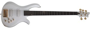 FREEZESICLE-5 5-String Electric Bass, Metallic White 2302-SHC