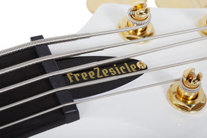FREEZESICLE-5 5-String Electric Bass, Metallic White 2302-SHC