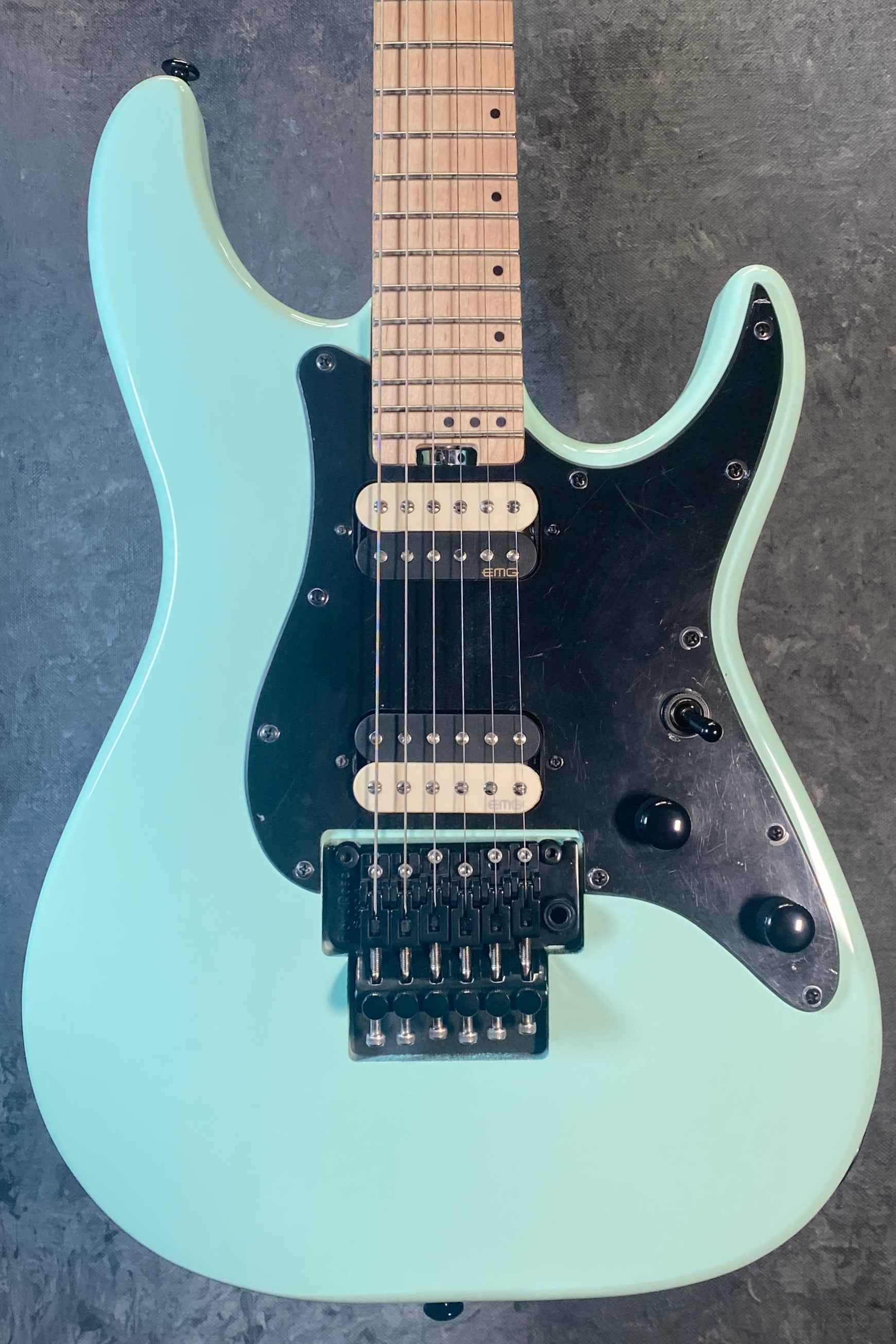 Schecter Sun Valley Super Shredder FR in Sea Foam Green SFG SKU 1280