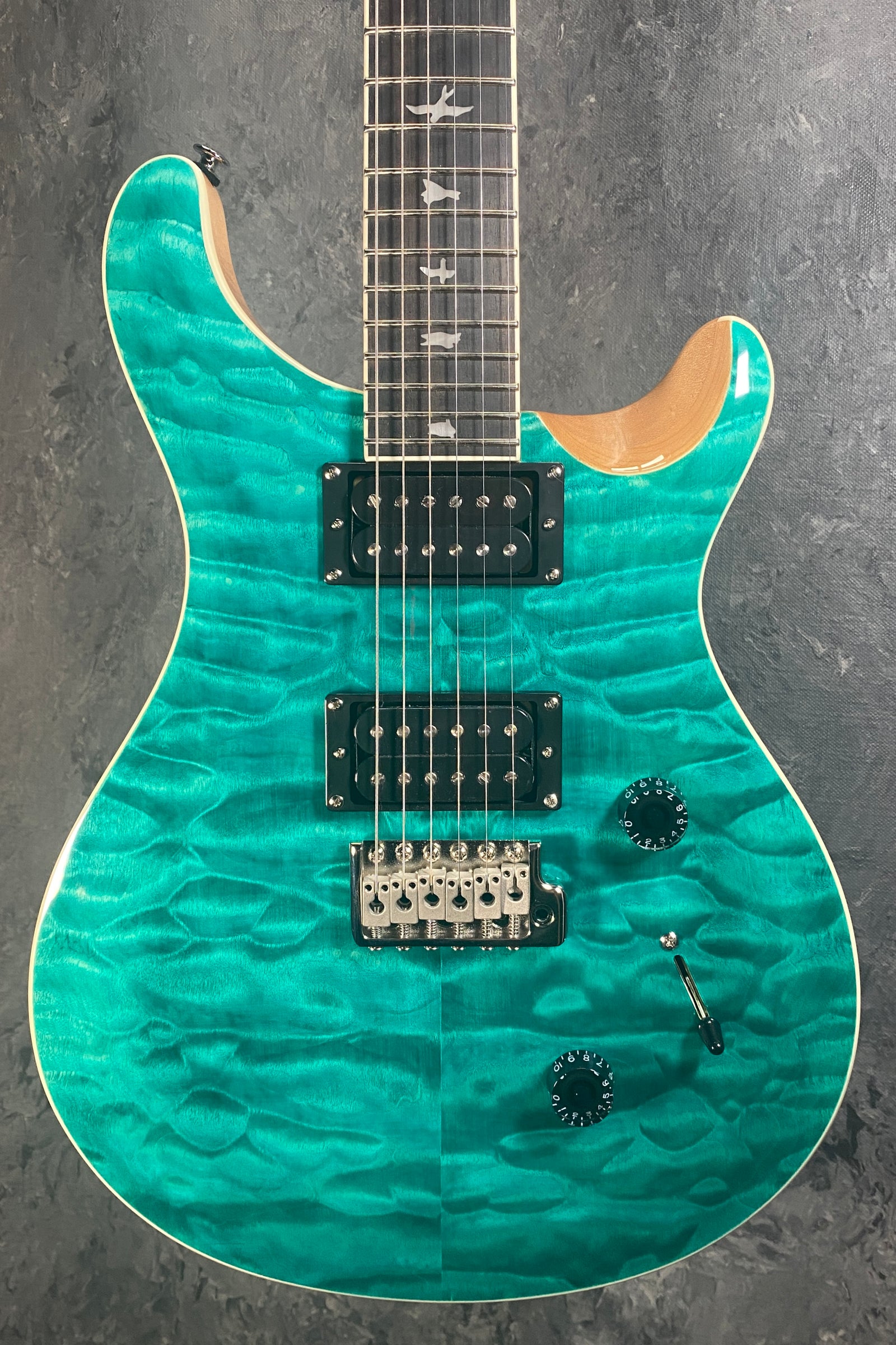 PRS Guitars SE Custom 24 Quilt with Gigbag Turqoise 107876::TU: