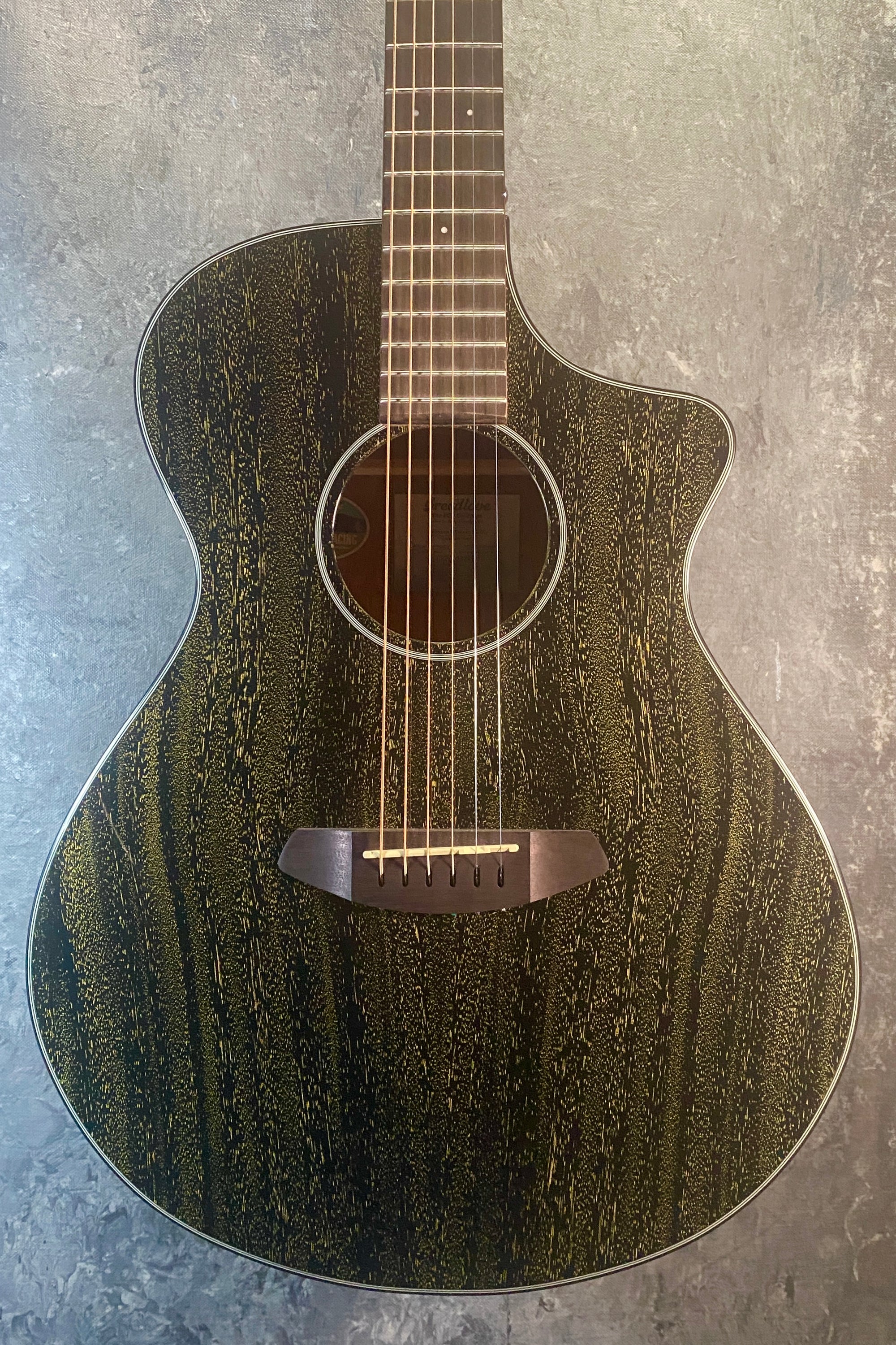 Breedlove Rainforest S Concert CE - Black Gold African Mahogany RFCN52CEAMAM