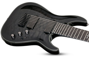 Schecter Hellraiser Hybrid C-8 Series Trans Black Burst 8 String RH Electric Guitar 1925-SHC