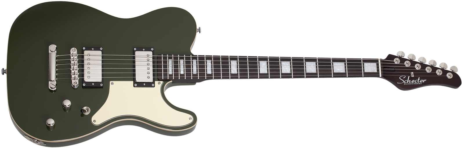 Schecter Jack Fowler PT Electric Guitar, Drab Green 553-SHC