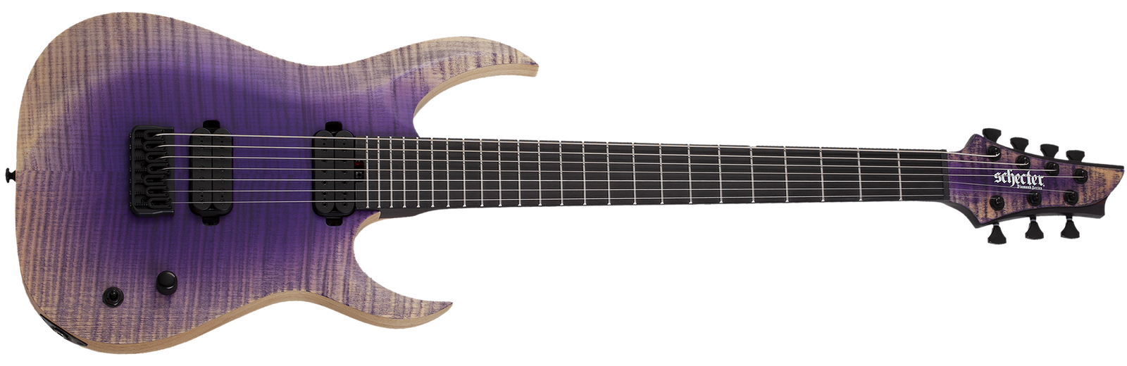 Schecter John Browne Tao-7 7-String Electric Guitar, Ozone Burst 633-SHC