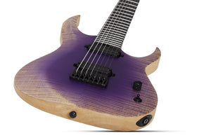 Schecter John Browne Tao-7 7-String Electric Guitar, Ozone Burst 633-SHC