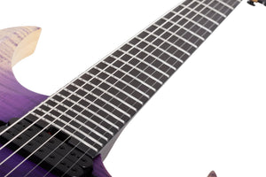 Schecter John Browne Tao-7 7-String Electric Guitar, Ozone Burst 633-SHC