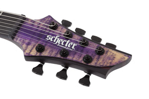 Schecter John Browne Tao-7 7-String Electric Guitar, Ozone Burst 633-SHC