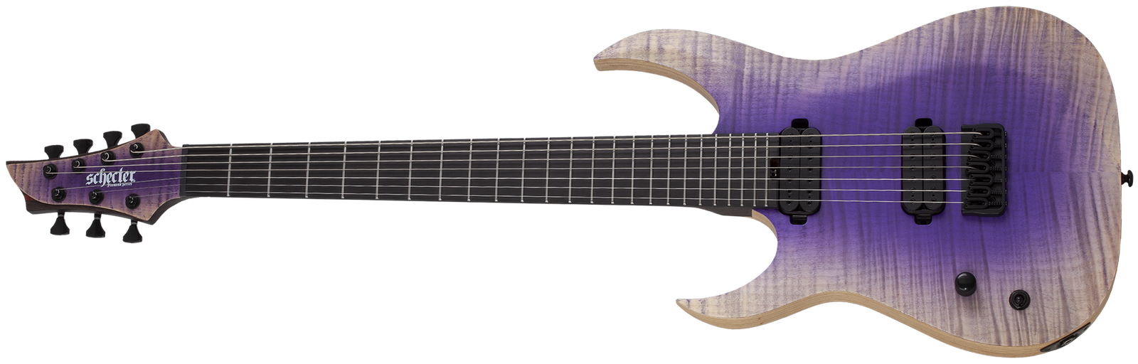 Schecter John Browne Tao-7 Left-Handed 7-String Electric Guitar, Ozone Burst 636-SHC