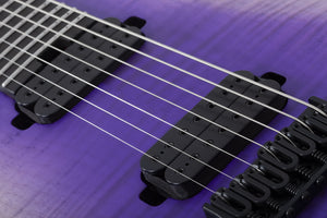 Schecter John Browne Tao-7 Left-Handed 7-String Electric Guitar, Ozone Burst 636-SHC