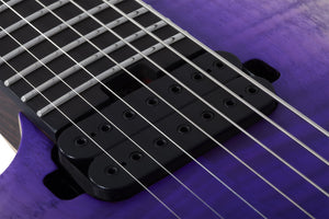 Schecter John Browne Tao-7 Left-Handed 7-String Electric Guitar, Ozone Burst 636-SHC