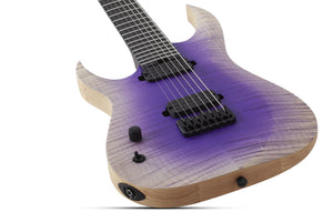 Schecter John Browne Tao-7 Left-Handed 7-String Electric Guitar, Ozone Burst 636-SHC