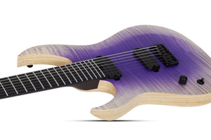 Schecter John Browne Tao-7 Left-Handed 7-String Electric Guitar, Ozone Burst 636-SHC