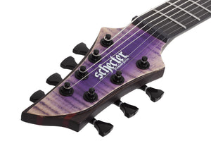 Schecter John Browne Tao-7 Left-Handed 7-String Electric Guitar, Ozone Burst 636-SHC