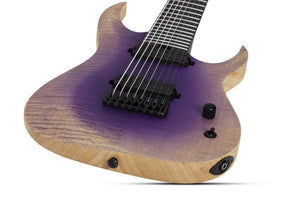 Schecter John Browne Tao-8 8-String Electric Guitar, Ozone Burst 634-SHC