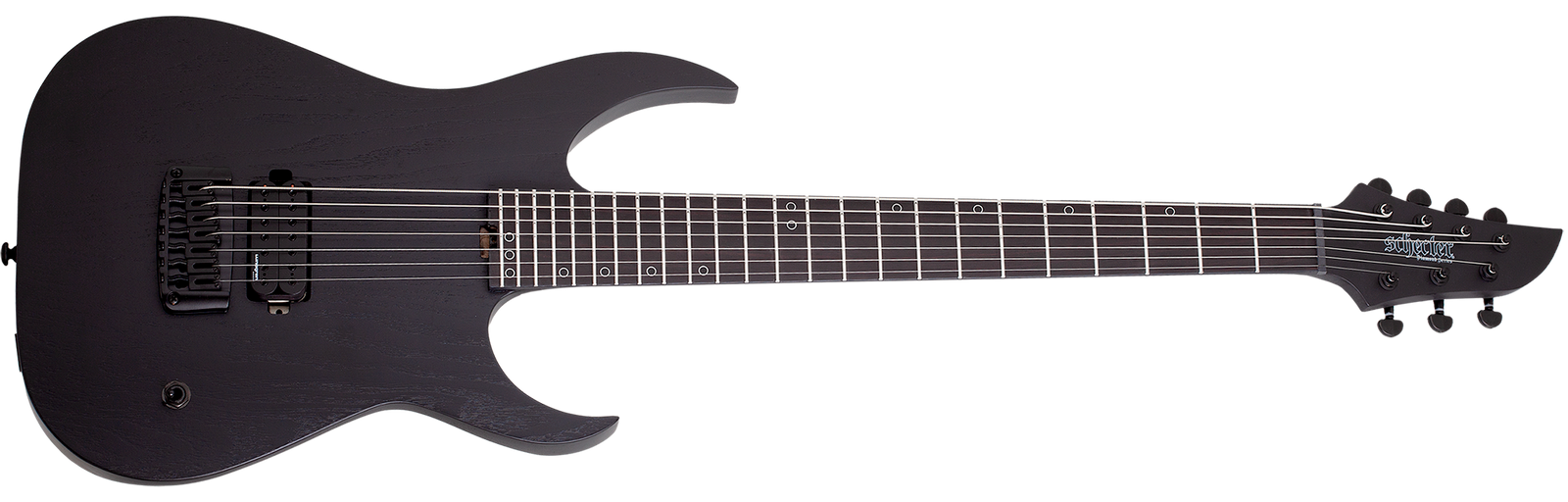 Schecter Km-7 MK-III Ex Electric Guitar, Satin Black Open Pore 882-SHC