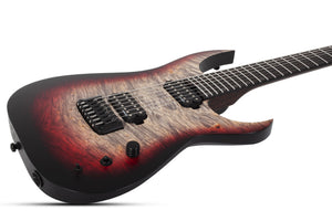 Schecter Keith Merrow KM-7 MK-III Pro USA Signature Electric Guitar With Case, Bloodlust Crystal Burl 7066-SHC
