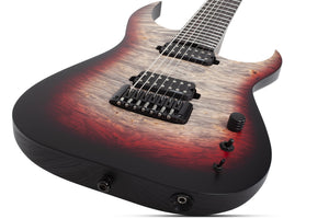 Schecter Keith Merrow KM-7 MK-III Pro USA Signature Electric Guitar With Case, Bloodlust Crystal Burl 7066-SHC