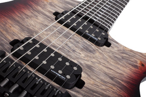 Schecter Keith Merrow KM-7 MK-III Pro USA Signature Electric Guitar With Case, Bloodlust Crystal Burl 7066-SHC