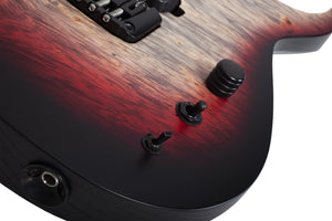 Schecter Keith Merrow KM-7 MK-III Pro USA Signature Electric Guitar With Case, Bloodlust Crystal Burl 7066-SHC