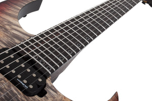 Schecter Keith Merrow KM-7 MK-III Pro USA Signature Electric Guitar With Case, Bloodlust Crystal Burl 7066-SHC