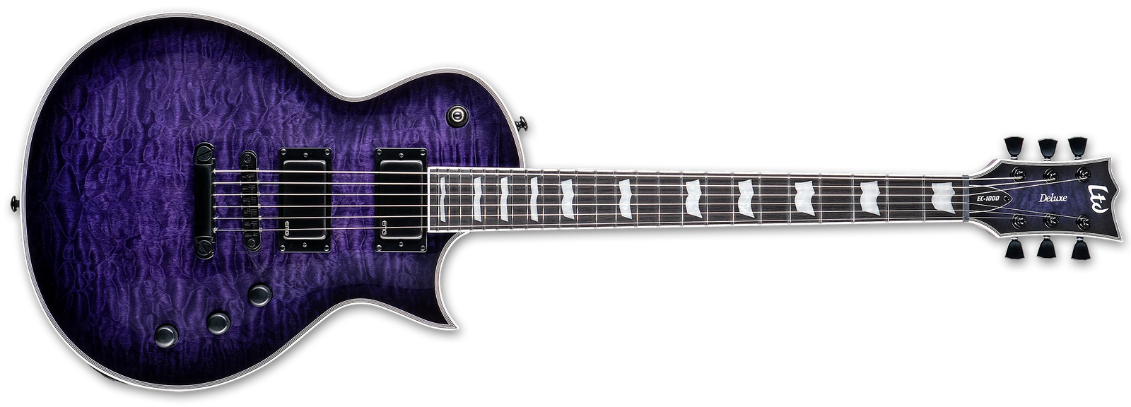 ESP LTD EC1000 See Thru Purple Sunburst LEC1000QMSTPSB