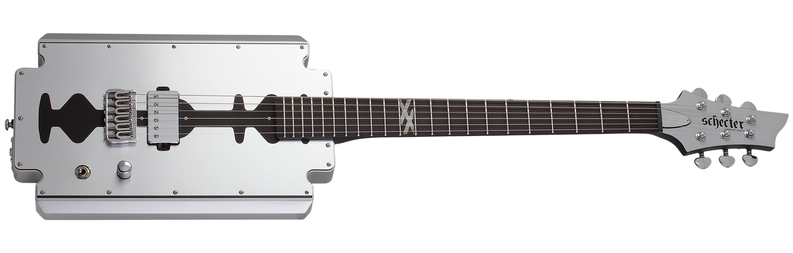 Schecter Machine Gun Kelly Razor Blade Metallic Silver 88-SHC