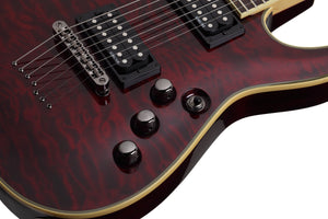 Schecter OMEN-EXT-7-LH-BCH Left Handed Black Cherry 2013-SHC