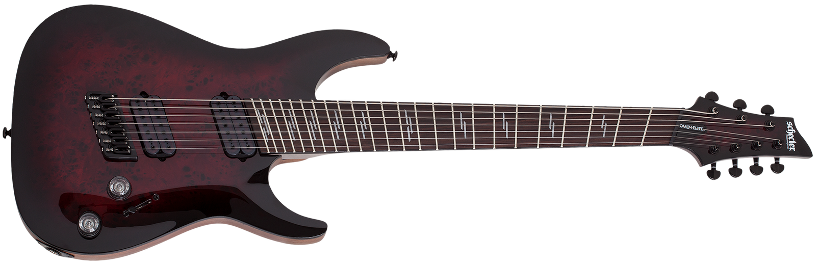 Schecter Omen Elite-7 Multiscale 7 String Black Cherry Burst 2462-SHC