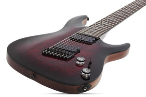 Schecter Omen Elite-7 Multiscale 7 String Black Cherry Burst 2462-SHC