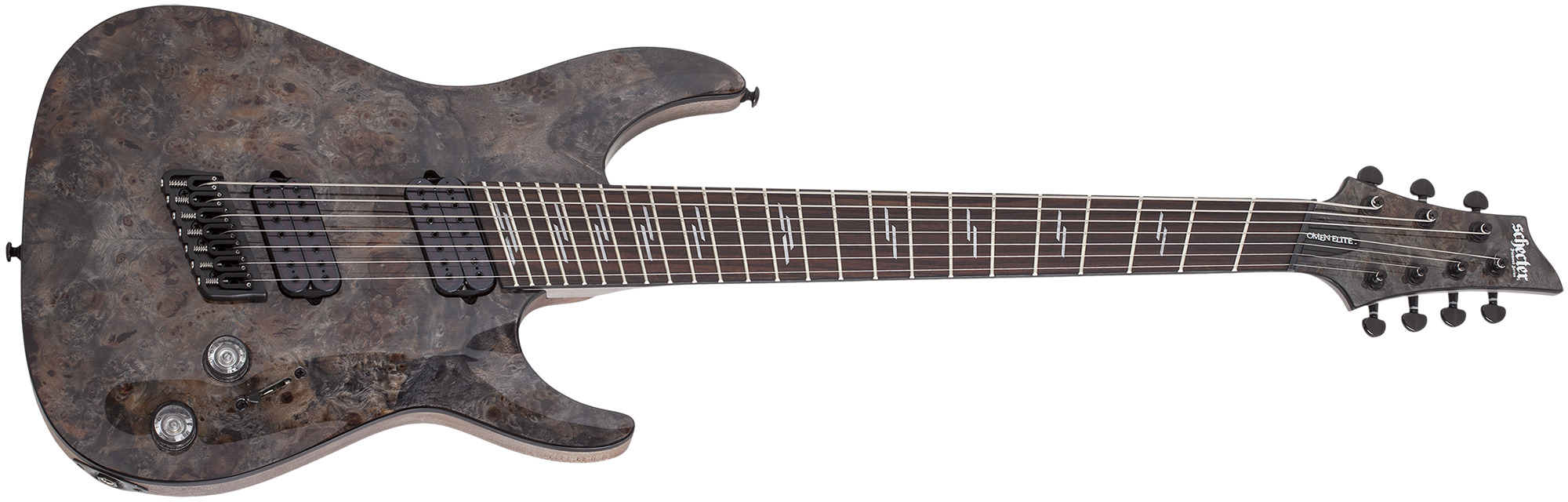 Schecter Omen Elite-7 Multiscale 7 String Charcoal 2463-SHC