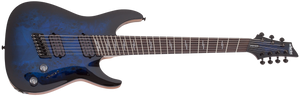 Schecter Omen Elite-7 Multiscale 7 String See-Thru Blue Burst 2464-SHC