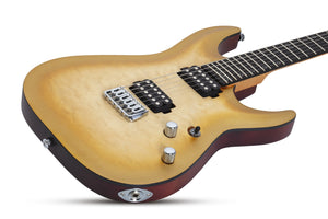 Schecter Omen Extreme-II Electric Guitar, Natural Gold Burst 1325-SHC