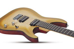 Schecter Omen Extreme-II Electric Guitar, Natural Gold Burst 1325-SHC