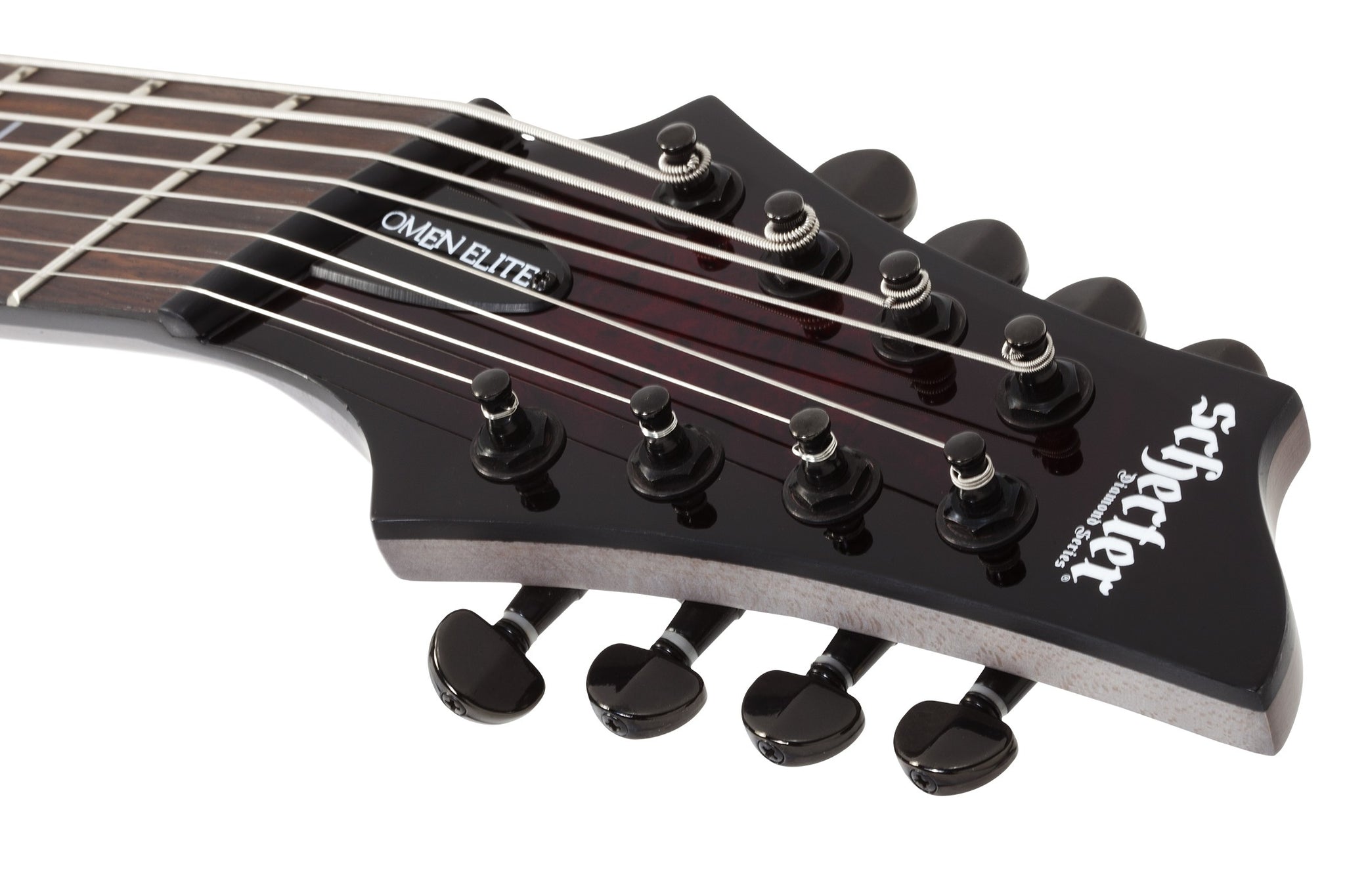 Schecter 10 String Schecter 2465-SHC Omen Elite-8 MS Black Cherry Burst 8-String RH Elect ...