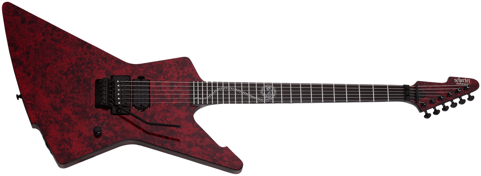 Schecter Patrick Kennison E-1 FR Apocrypha Electric Guitar, Red Reign 478-SHC