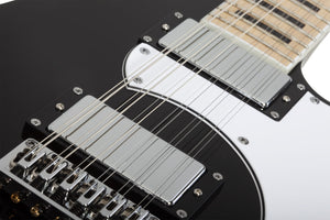 Schecter Stargazer-12 Left-Handed 12-String Electric Bass, Gloss White 691-SHC