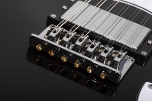 Schecter Stargazer-12 Left-Handed 12-String Electric Bass, Gloss White 691-SHC