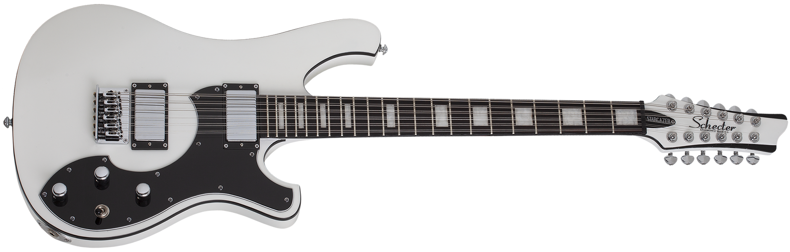Schecter Stargazer-12 12-String Electric Guitar, Gloss White 679-SHC