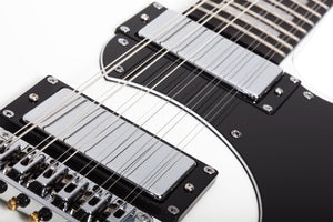 Schecter Stargazer-12 12-String Electric Guitar, Gloss White 679-SHC